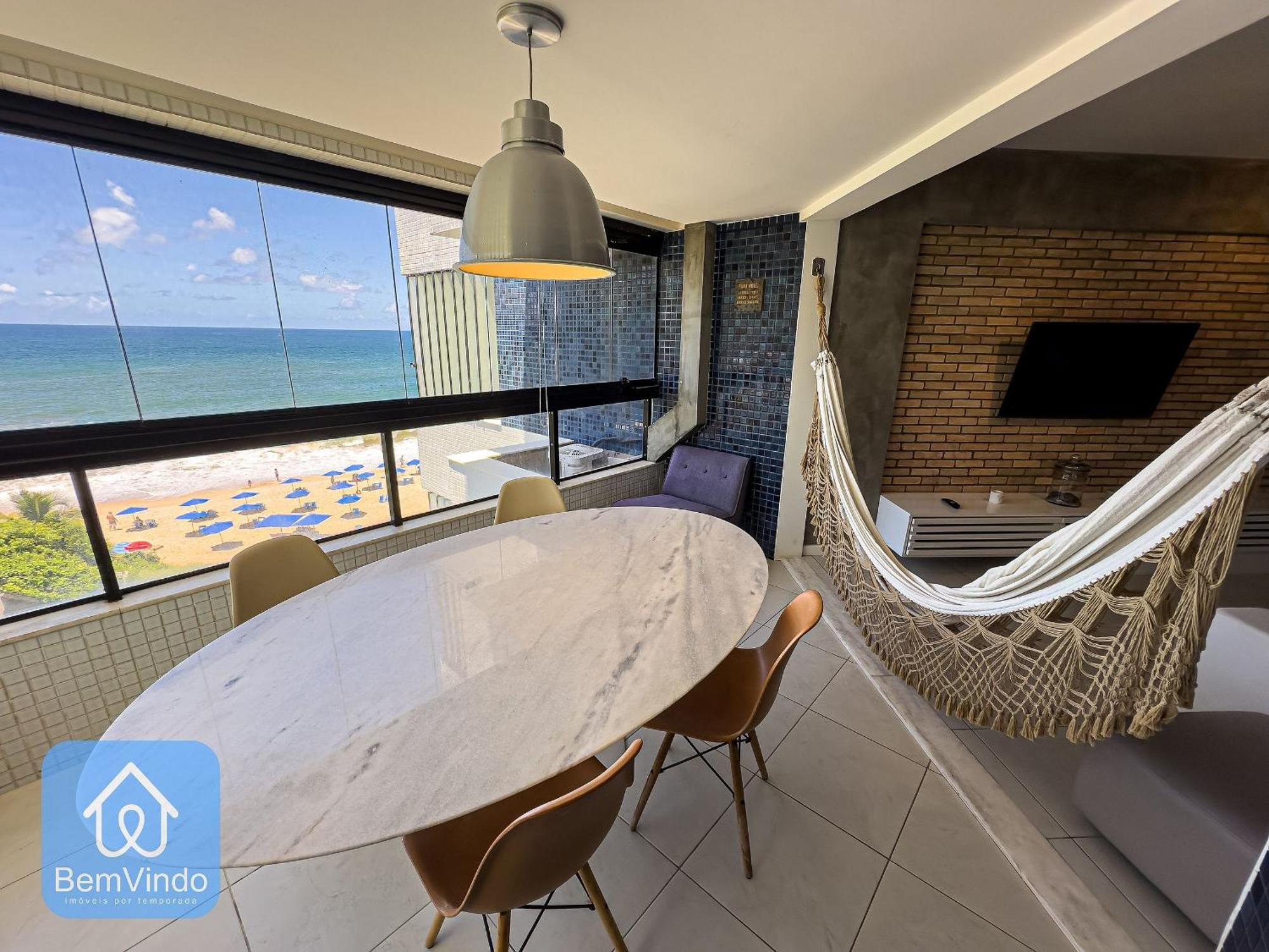 Apartamento Completo Com Vista Mar E Pe Na Areia Salvador Buitenkant foto
