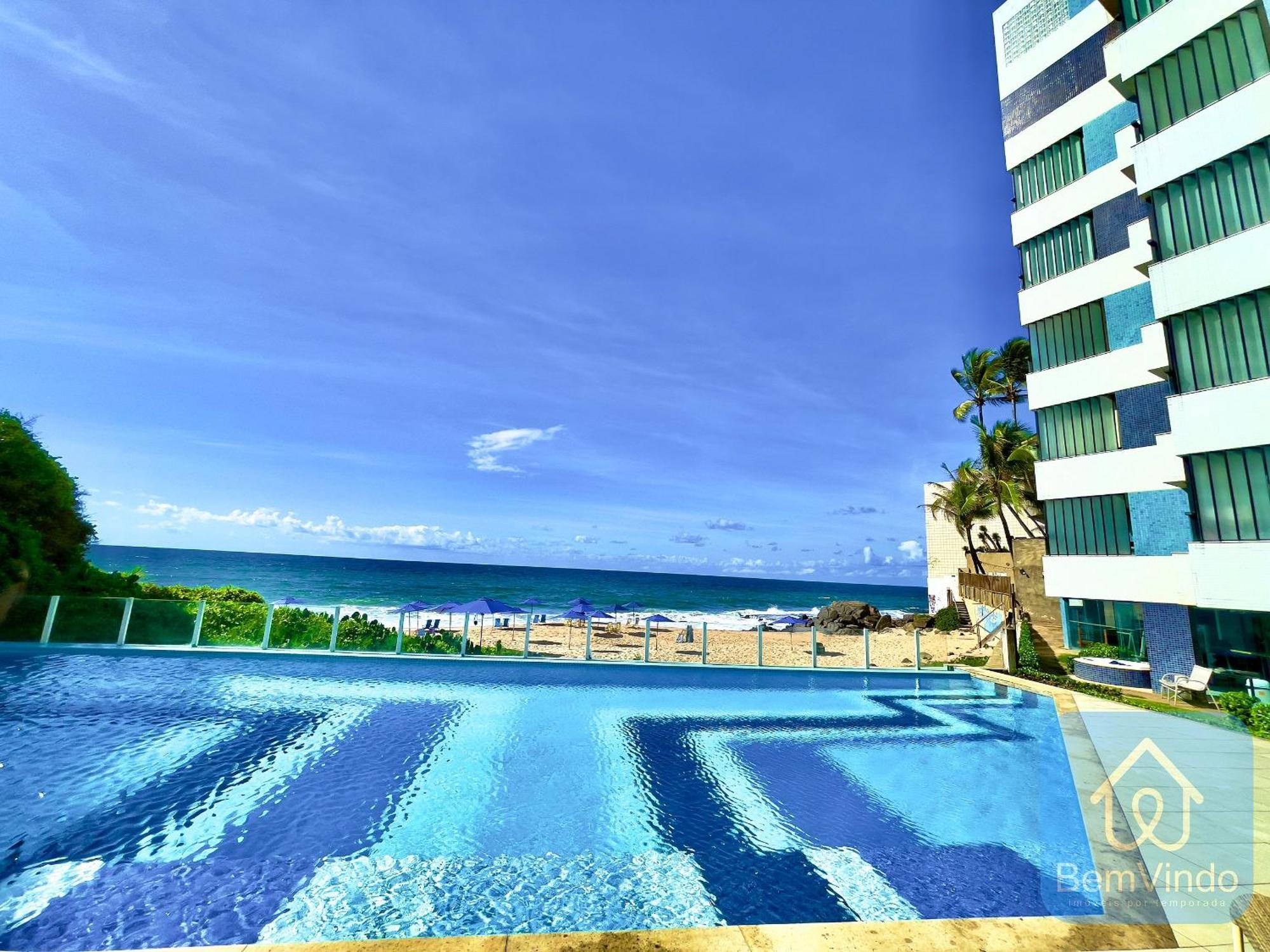 Apartamento Completo Com Vista Mar E Pe Na Areia Salvador Buitenkant foto