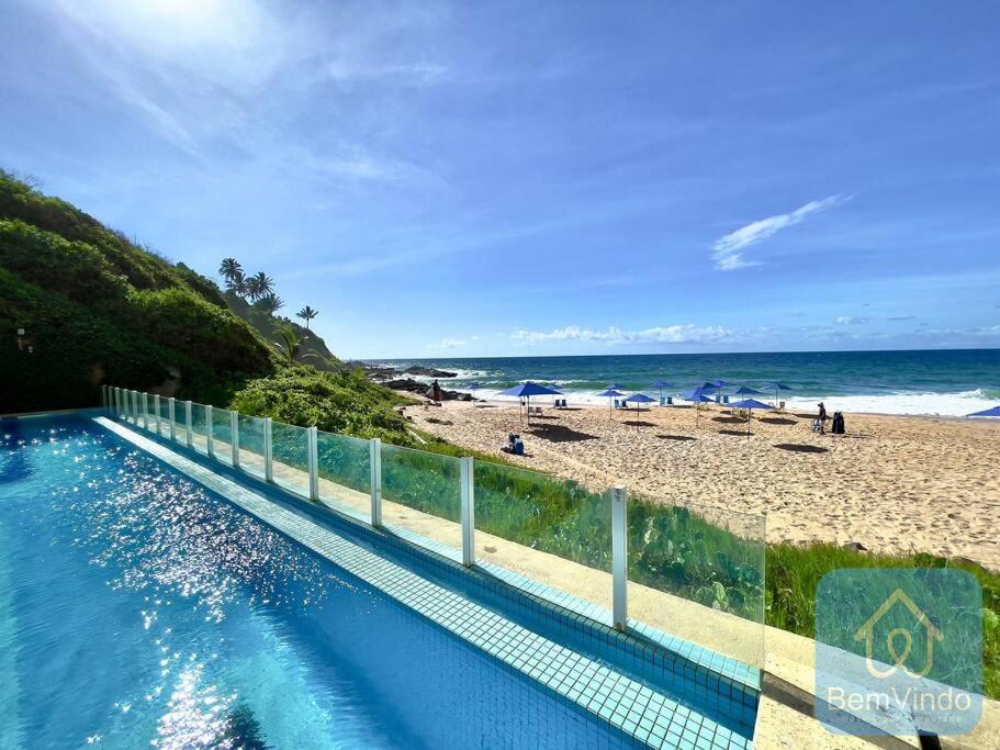 Apartamento Completo Com Vista Mar E Pe Na Areia Salvador Buitenkant foto